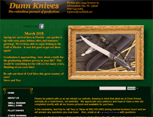 Tablet Screenshot of dunnknives.com